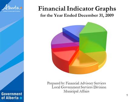 1 Financial Indicator Graphs for the Year Ended December 31, 2009 Prepared by Financial Advisory Services Local Government Services Division Municipal.