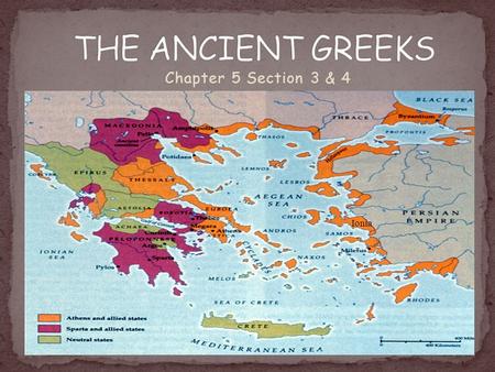 Chapter 5 Section 3 & 4 Ionia. Goals of Pericles: Strengthen Democracy Hold and Strengthen the Empire Glorify Athens Athenian Political Life Direct democracy.