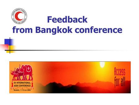 Feedback from Bangkok conference. The international “Harm reduction” strategy: According to world statistics more than 12 millions people are injection.