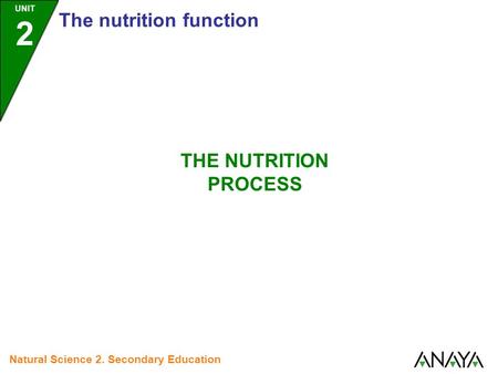 The nutrition function