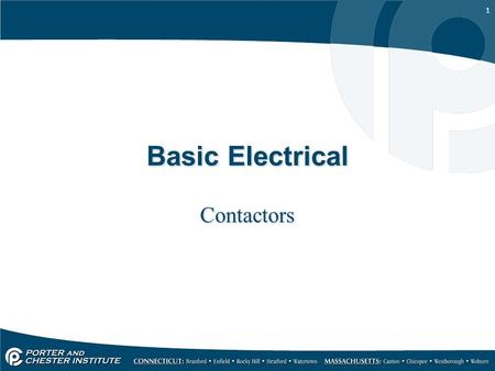 Basic Electrical Contactors.