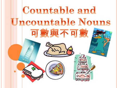 What is a countable noun? A noun that can be counted is called a countable noun. EX: an apple/ two apples, a dog/ two dogs/ a book, books, one bottle,
