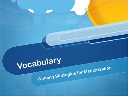 Winning Strategies for Memorization