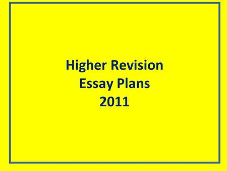 Higher Revision Essay Plans 2011. Evaluate the range of factors which can influence voting behaviour Discuss. 20 marks Answers should feature developed,
