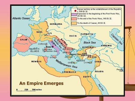 An Empire Emerges. Republic to Empire Marius = A general who recruited soldiers from the poor and promised them land if they swore allegiance to him Marius.