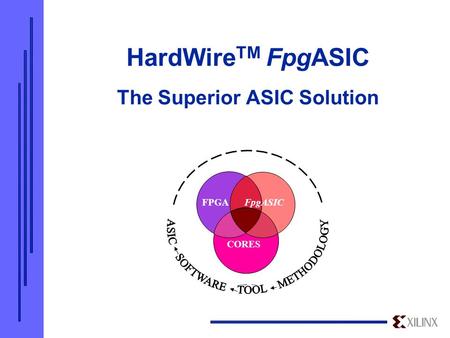 HardWireTM FpgASIC The Superior ASIC Solution