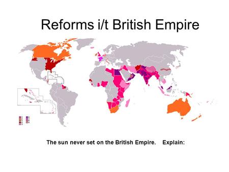 Reforms i/t British Empire