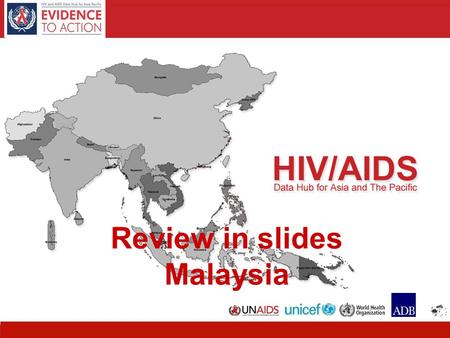 HIV and AIDS Data Hub for Asia-Pacific Review in slides Malaysia.