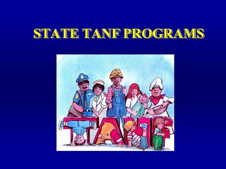 STATE TANF PROGRAMS TIP For additional advice see Dale Carnegie Training® Presentation Guidelines.