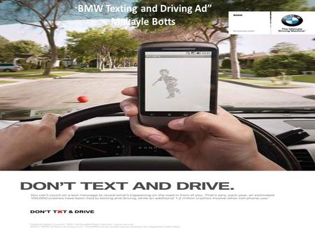 “BMW Texting and Driving Ad”