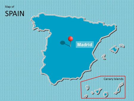 Map of SPAIN Canary Islands Madrid. Map of SPAIN Canary Islands.