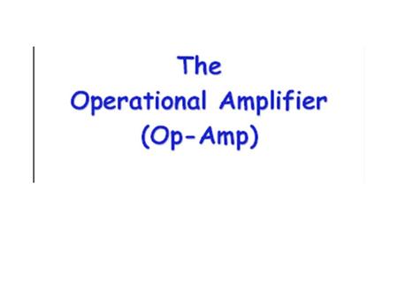 An understanding of the complex circuitry within the op amp is not necessary to use this amplifying circuit in the construction of an amplifier.