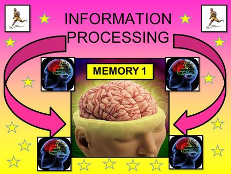 INFORMATION PROCESSING MEMORY 1. WE ARE LEARNING TO... Understand the concept of selective attention and ways of improving it Identify the different parts.