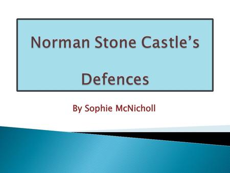  A castle was built to prevent attack from the enemy. Castle builders added many clever defence tricks to make their castles difficult to attack.