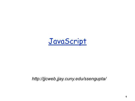 1 JavaScript