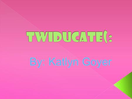 Twiducate is a great resource that helps teachers and students get in touch with each other. A teacher can add all of her students to create an online.