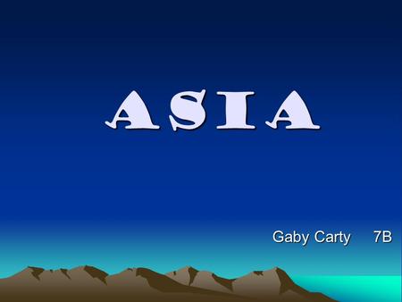 ASIA Gaby Carty 7B.