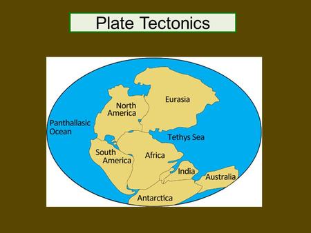 Plate Tectonics. The Plate Tectonic Theory The plate tectonic theory states that the crust of the Earth is broken into several large sections known It.