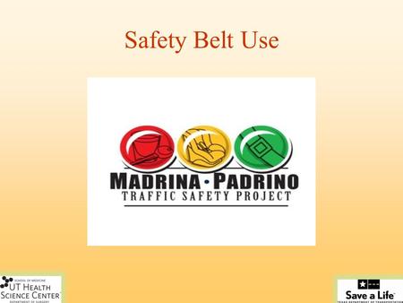 Safety Belt Use. Goals Increase recognition of high risk situations. Improve your decision-making skills. Help you create a support network in your community.