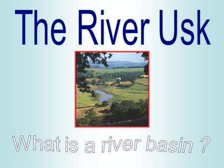 River Basins The area of land drained by a river and its tributaries is called a river or drainage basin. One river basin is separated from another by.
