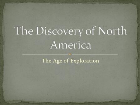 The Age of Exploration. The current year 2008, can you guess when the idea of ‘trading’ something first began?