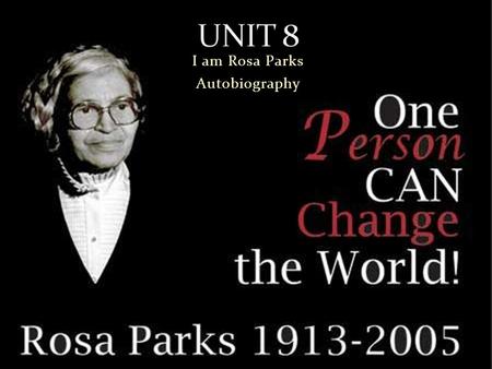 I am Rosa Parks Autobiography