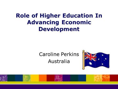Role of Higher Education In Advancing Economic Development