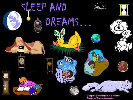 SLEEP AND DREAMS… Chapter 5 Huffman/Ch 6 Nairne States of Consciousness.