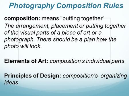 Photography Composition Rules
