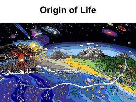 Origin of Life. Universe formed 15 billion years ago (Big Bang) Galaxies formed from stars, dust and gas Earth formed 4.6 billion years ago.