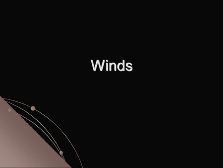 Winds. Wind is the horizontal movement of air from an area of high pressure to an area of low pressure. All winds are caused by differences in air pressure.