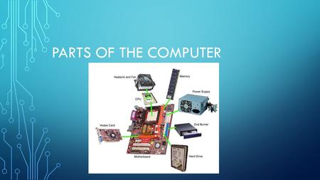 Parts of the computer.