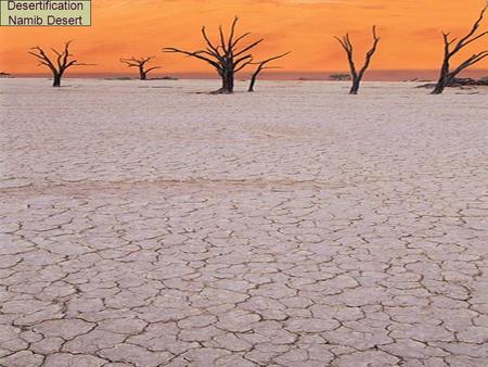 Desertification Desertification Namib Desert.