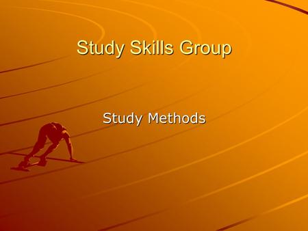 Study Skills Group Study Methods. 1. Note Cards Great for vocabulary – put the word on one side and the definition on the opposite side Make up fill in.