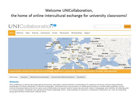 Welcome UNICollaboration, the home of online intercultural exchange for university classrooms!