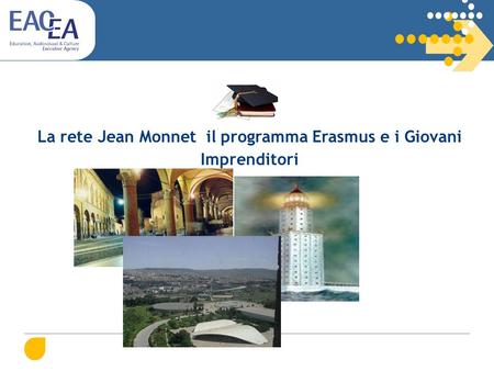JEAN MONNET PROGRAMME La rete Jean Monnet il programma Erasmus e i Giovani Imprenditori.