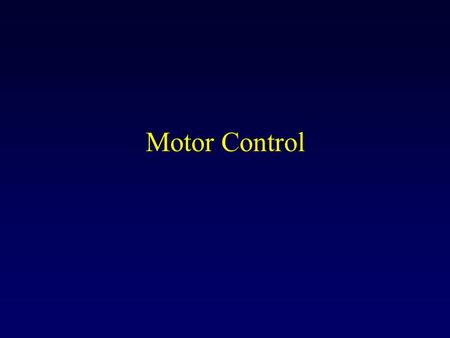 Motor Control. Beyond babbling Three problems with motor babbling: –Random exploration is slow –Error-based learning algorithms are faster but error signals.