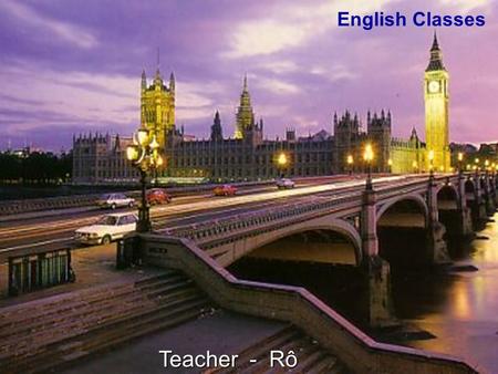 English Classes Teacher - Rô.