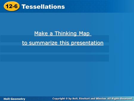 to summarize this presentation