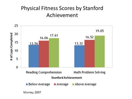 Physical Fitness Scores by Stanford Achievement Murray, 2007.