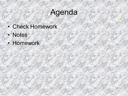 Agenda Check Homework Notes Homework. Cl 2 CBr 4 Br 2.