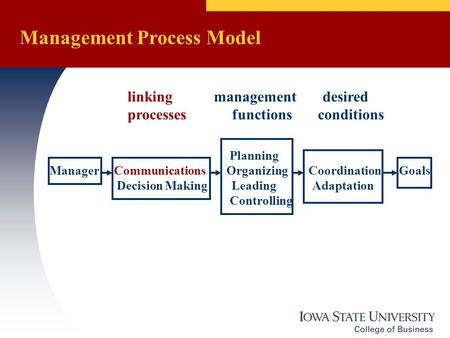 Management Process Model