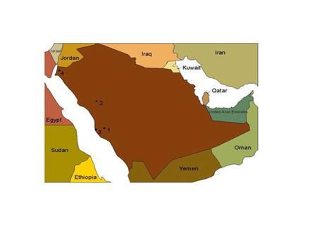 Arabia is a huge peninsula in southwest -ern Asia. Arabia.