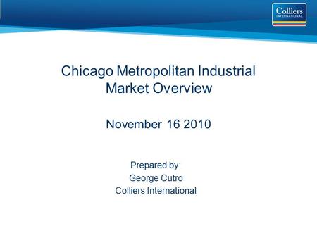 Chicago Metropolitan Industrial Market Overview November