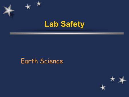 Lab Safety Earth Science.