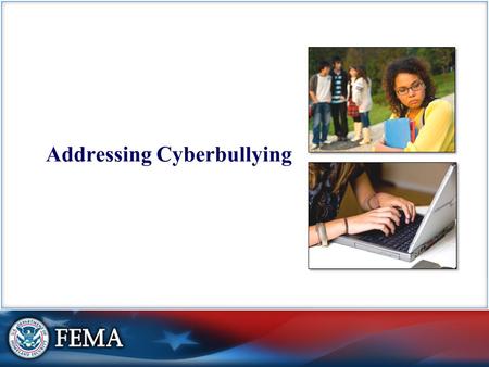 Addressing Cyberbullying. Visual 2 Background Cyberbullying:  Referred to as online social cruelty and/or electronic bullying.  Defined as an aggressive.