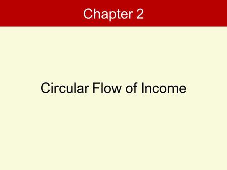 Circular Flow of Income