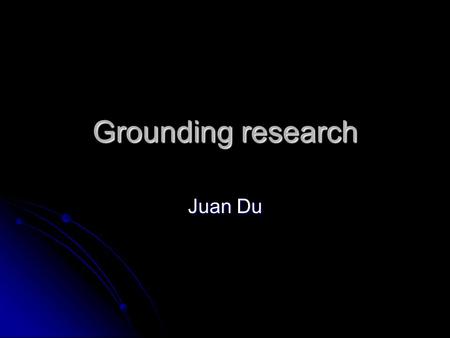 Grounding research Juan Du. The social potential of Urban Screens.