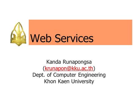 XML and Web Services (II/2546)