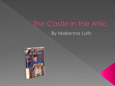 About the story The Castle in the Attic is mostly about a boy that lives with his mom, dad, and nanny. The little boy is named William and he loves gymnastics.